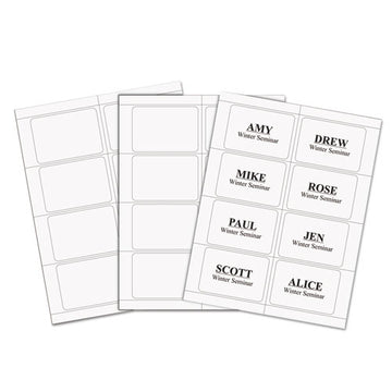 C-Line® Laser Printer Name Badges, 3 3-8 X 2 1-3, White, 200-box freeshipping - TVN Wholesale